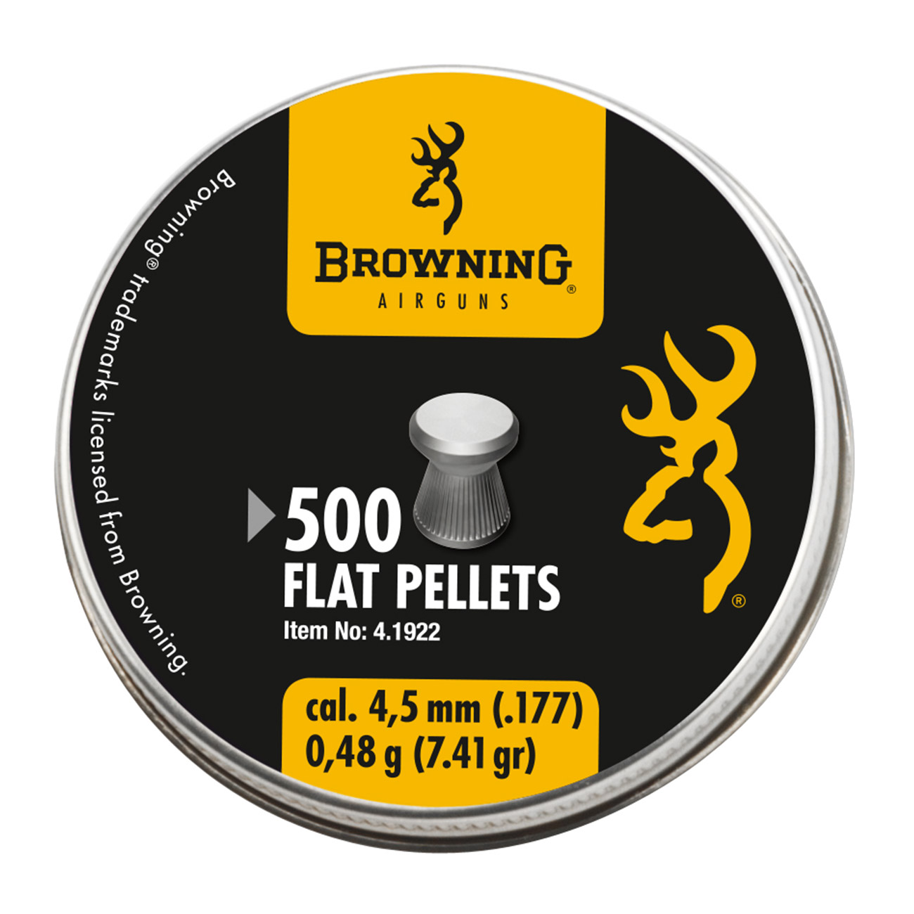 Browning Flachkopf-Diabolos Flat Pellets 4,5mm 500 Stück