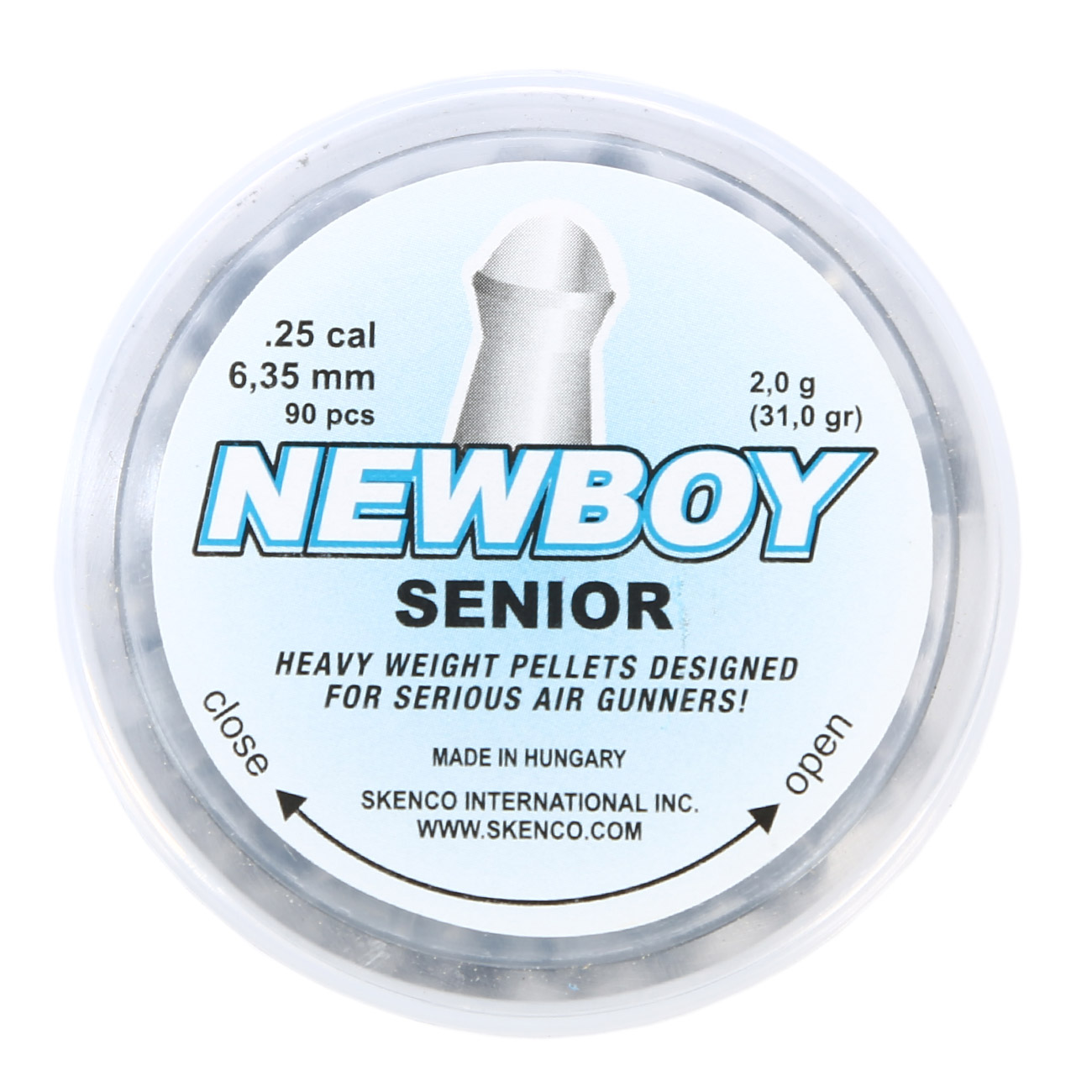 Skenco Newboy Senior Rundkopf-Diabolos Ka. 6,35mm 90 Stck Bild 1