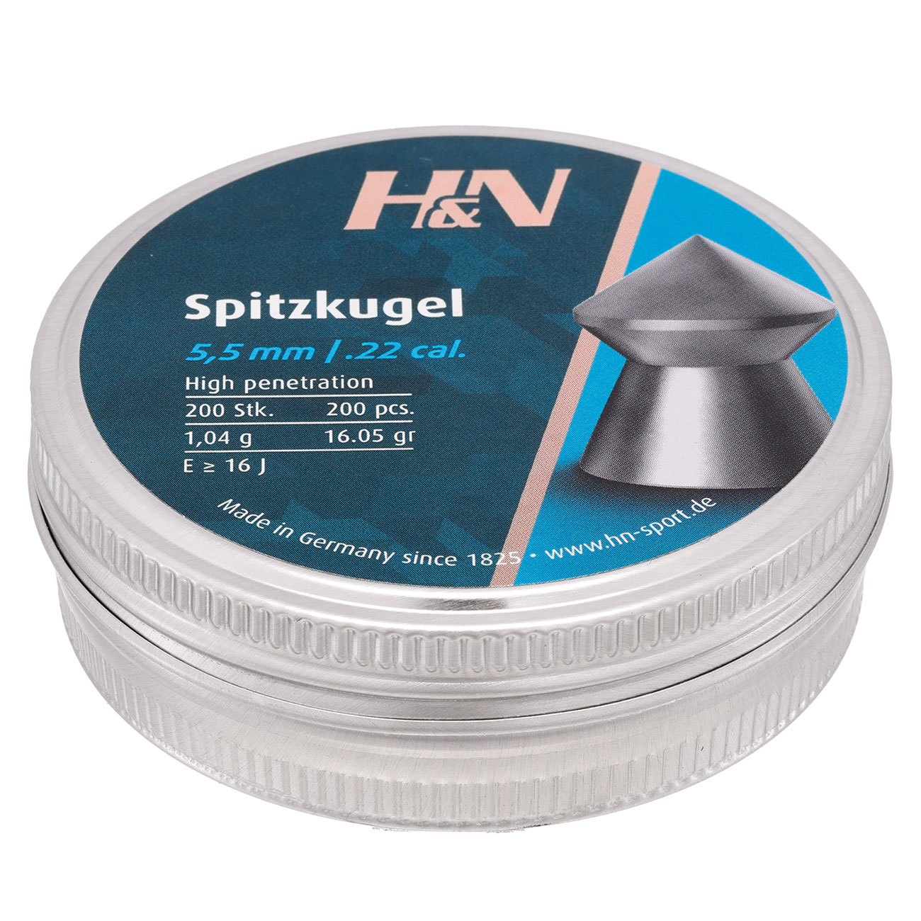 H&N Spitzkopf-Diabolo Spitzkugel 5,5 mm 200 Stck Bild 1