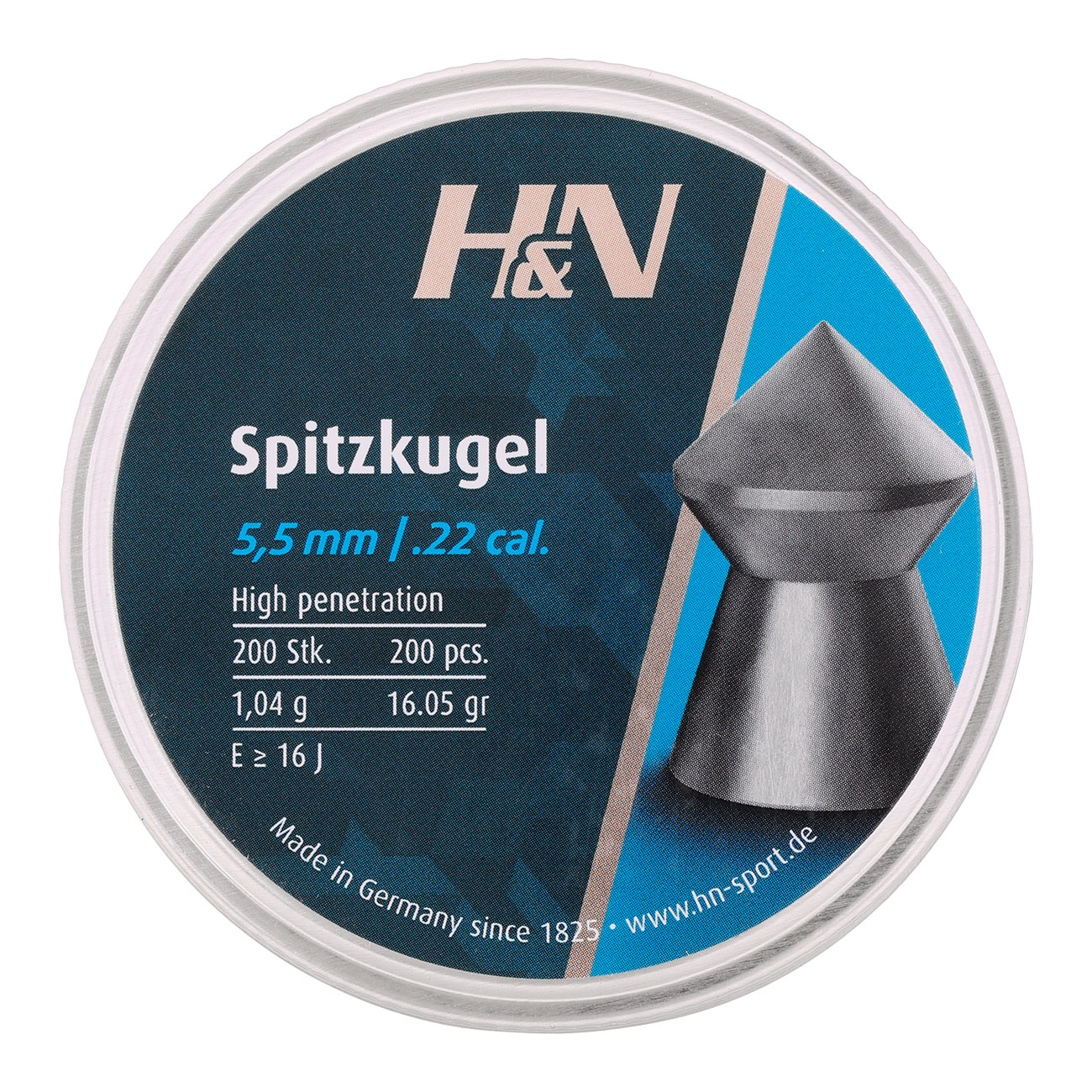 H&N Spitzkopf-Diabolo Spitzkugel 5,5 mm 200 Stck Bild 3