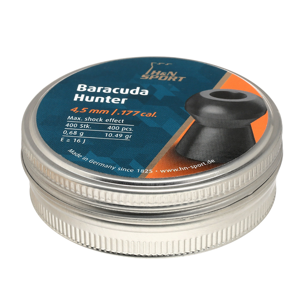 H&N Rundkopf-Diabolo Baracuda Hunter Hohlspitze 4,5 mm 400 Stck Bild 1