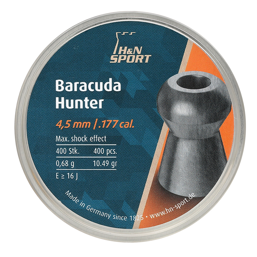 H&N Rundkopf-Diabolo Baracuda Hunter Hohlspitze 4,5 mm 400 Stck Bild 1