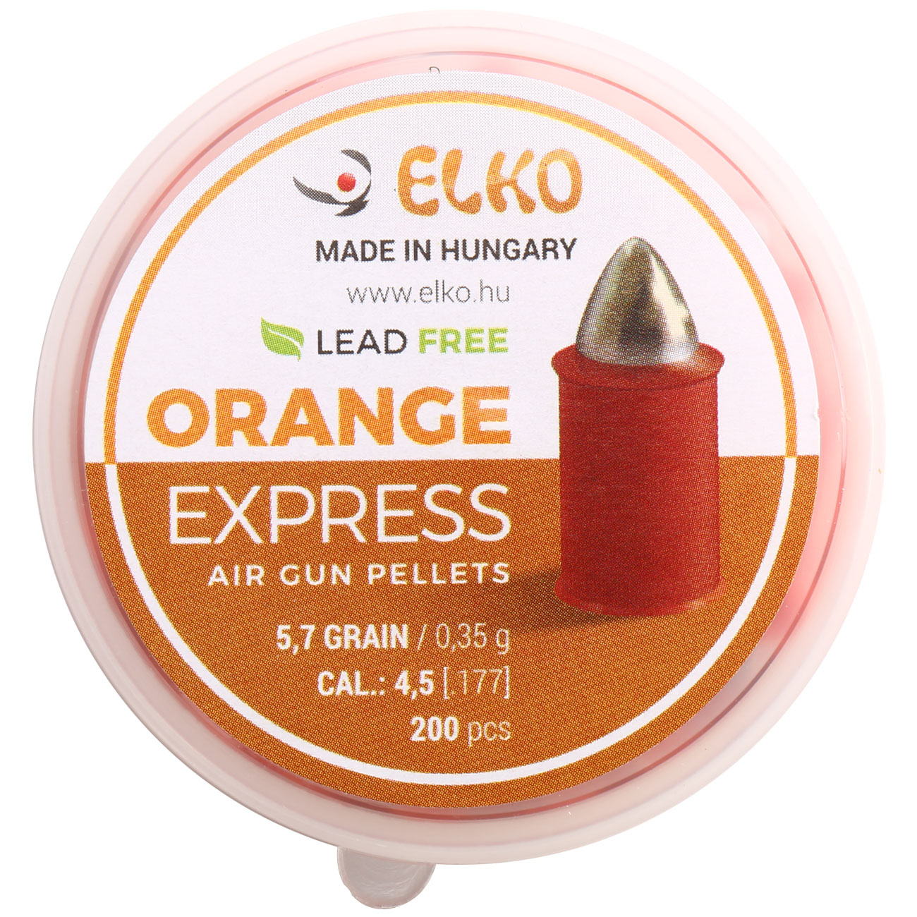 Elko Spitzkopf-Diabolos Orange Express Kal. 4,5 mm 200er Dose Bild 1