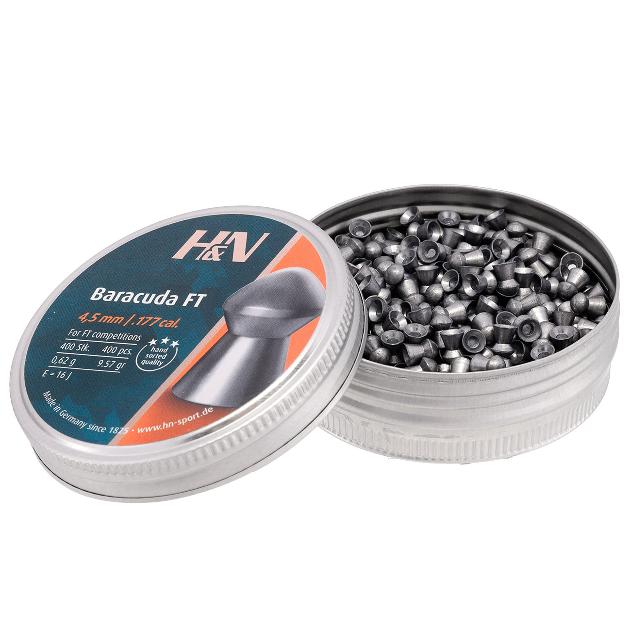 H&N Rundkopf-Diabolo Baracuda FT 4,5 mm 400 Stck Bild 2