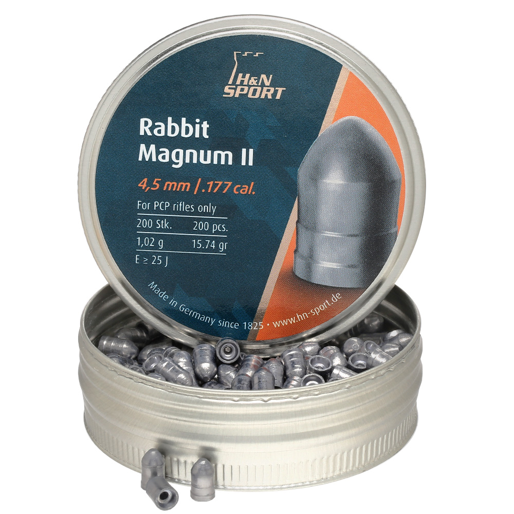 H&N Spitzkopf-Diabolo Rabbit Magnum II 4,5 mm 200 Stück extrem schwer