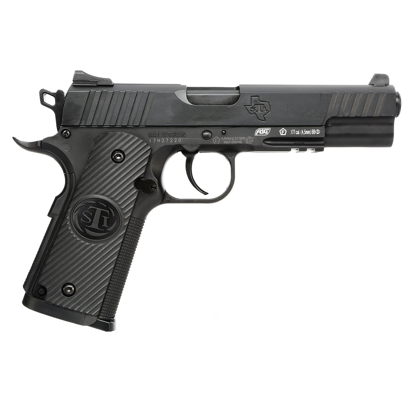 ASG STI Duty One CO2 Luftpistole Kal. 4,5mm BB Non Blowback Metallschlitten schwarz Bild 3