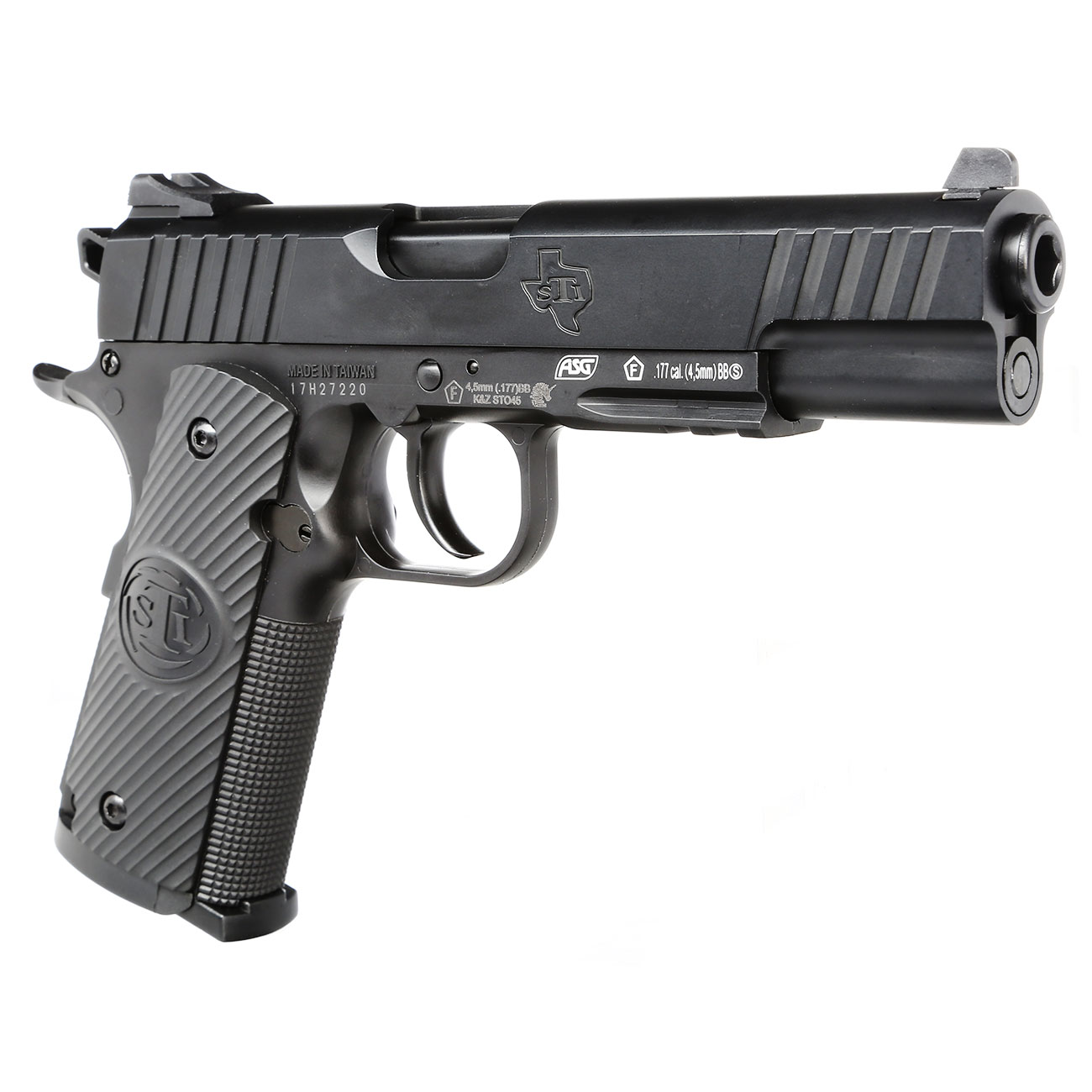 ASG STI Duty One CO2 Luftpistole Kal. 4,5mm BB Non Blowback Metallschlitten schwarz Bild 8