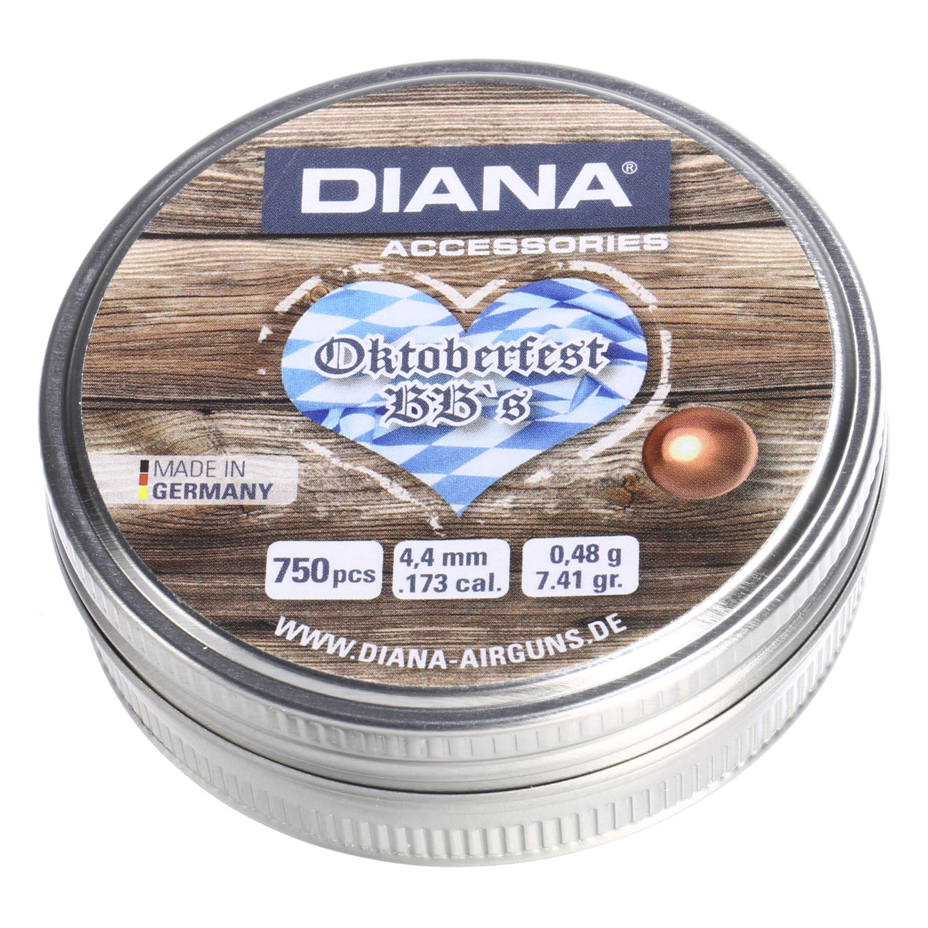 DIANA Oktoberfest BBs Kal. 4,4 mm 750 Stck, verkupfert Bild 1