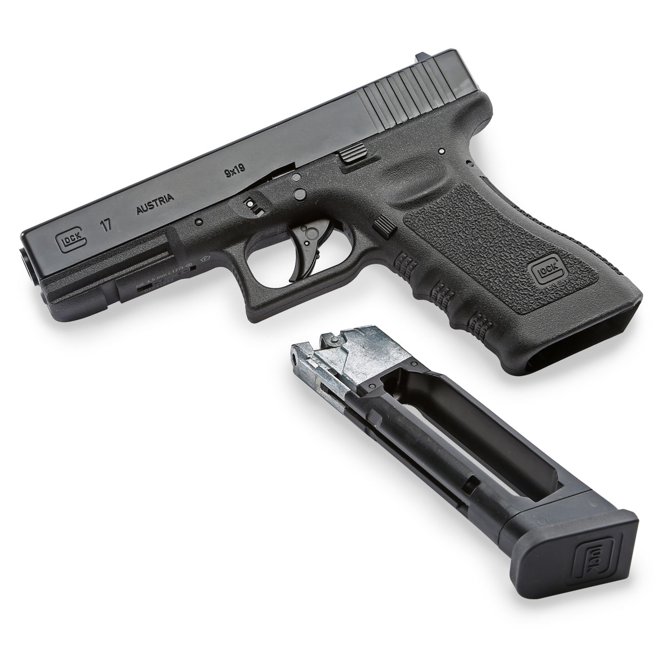 Glock 17 CO2 Luftpistole Kal. 4,5 mm BB schwarz Bild 6