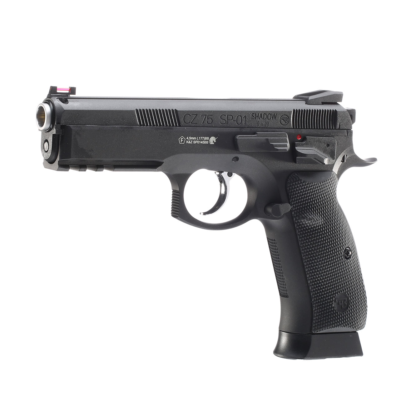 ASG CZ 75 SP-01 Shadow CO2-Luftpistole Kal. 4,5mm BB schwarz Vollmetall Blowback Bild 1