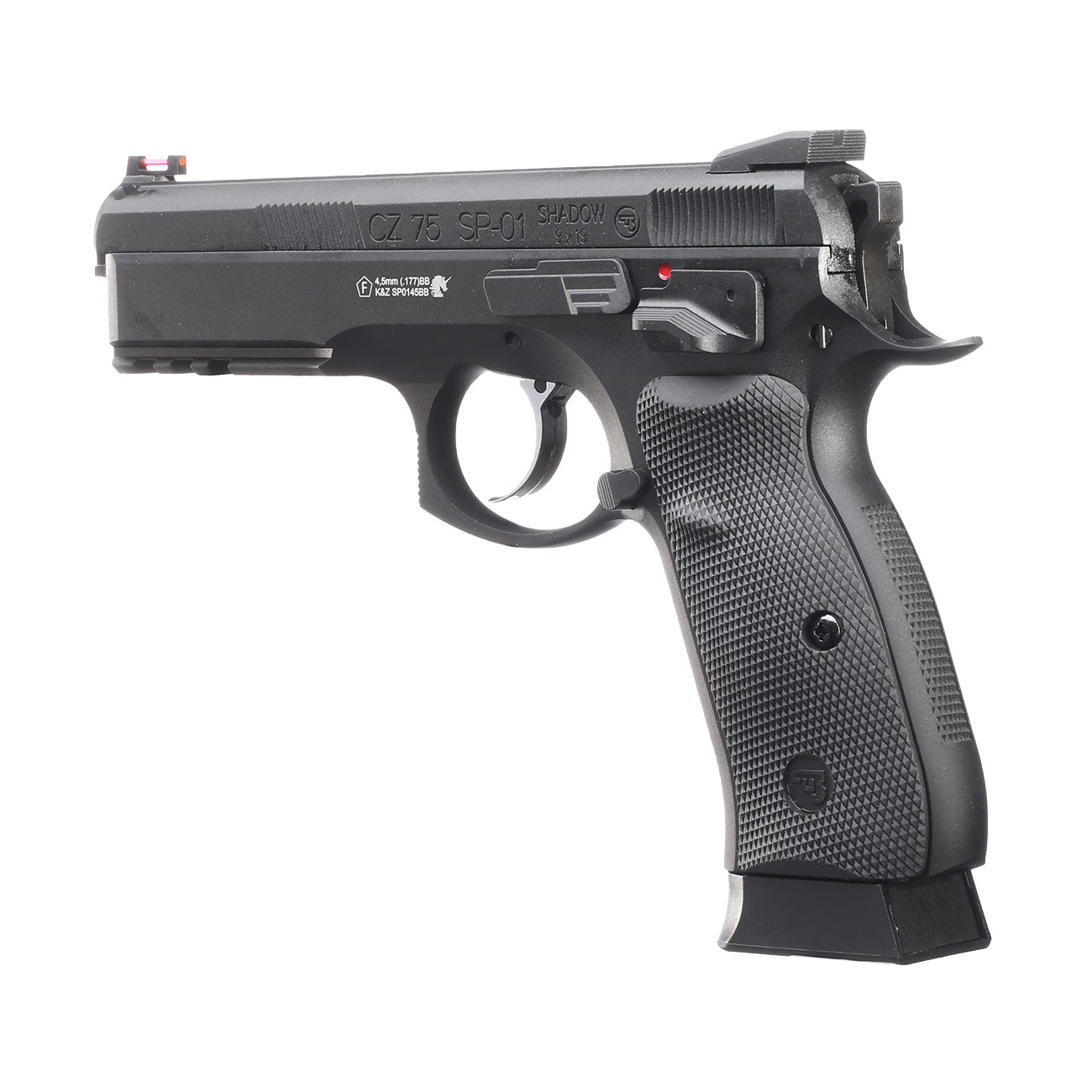 ASG CZ 75 SP-01 Shadow CO2 Luftpistole Kal. 4,5mm BB Vollmetall Blowback schwarz Bild 2
