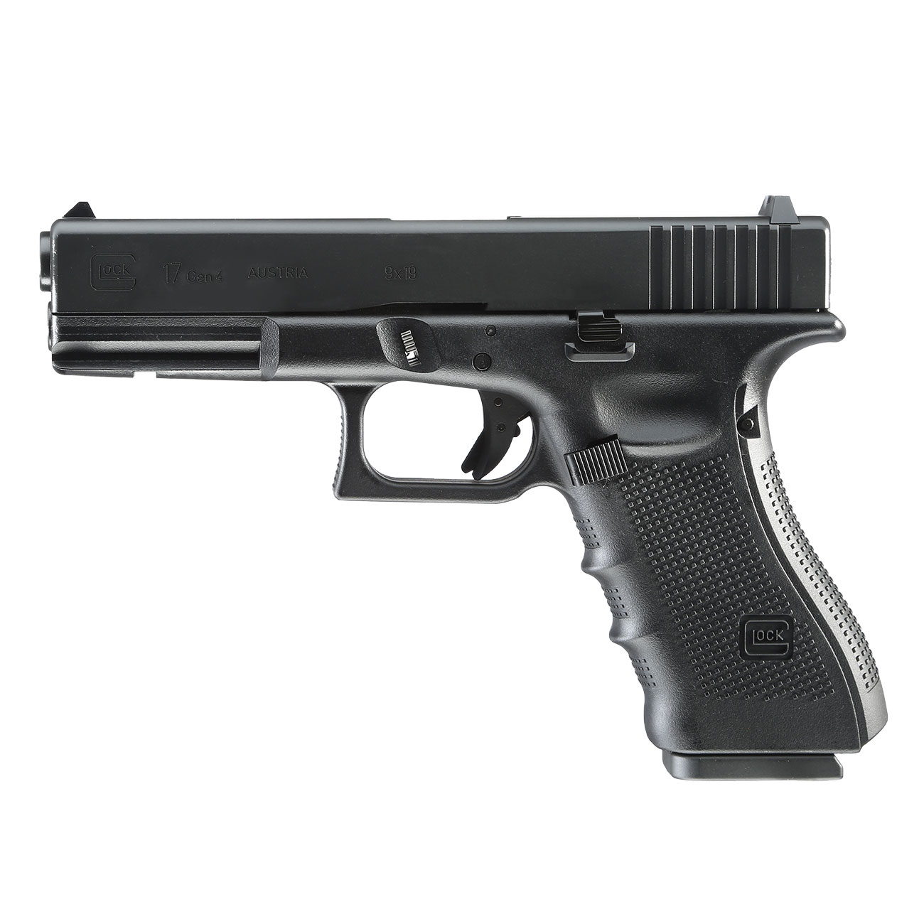 Glock 17 Gen. 4 CO2 Luftpistole Kal. 4,5 mm BB schwarz Metallschlitten