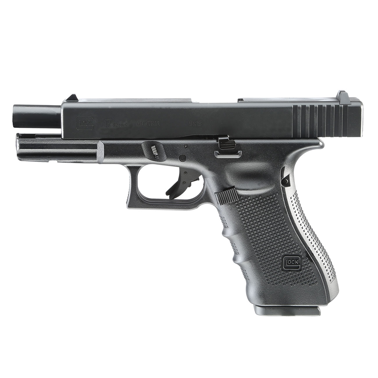 Glock 17 Gen. 4 CO2 Luftpistole Kal. 4,5 mm BB schwarz Metallschlitten Bild 3