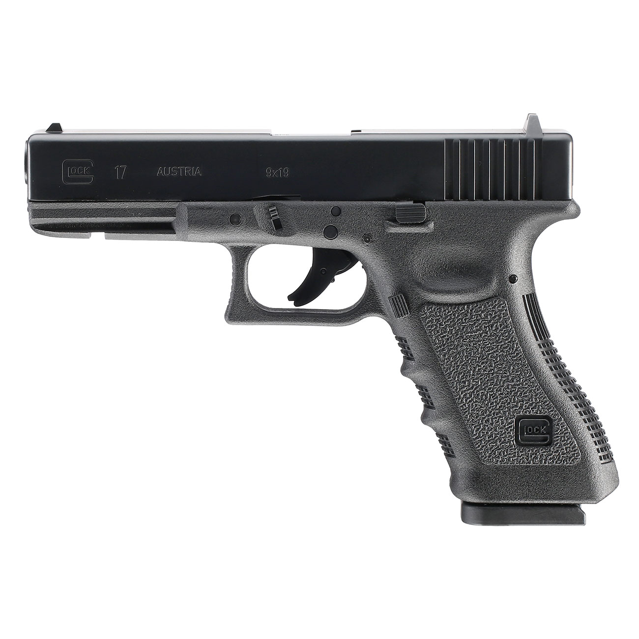 Glock 17 Gen. 3 CO2-Pistole Kal. 4,5 mm Diabolo/Stahl-BB inkl. Glock Pistolenkoffer