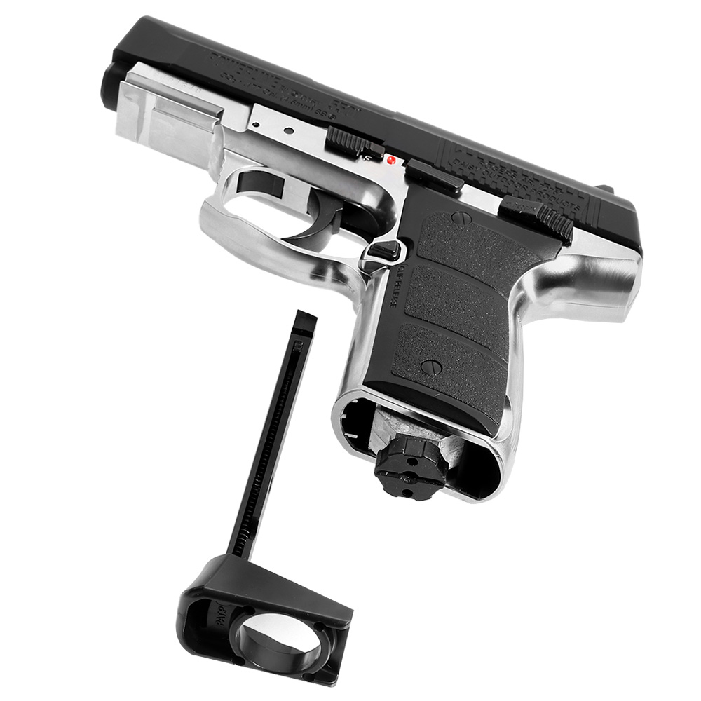 Daisy Mod. 5501 Powerline CO2 Luftpistole Kal. 4,5 mm BB Blowback Metallschlitten schwarz/silber Bild 4