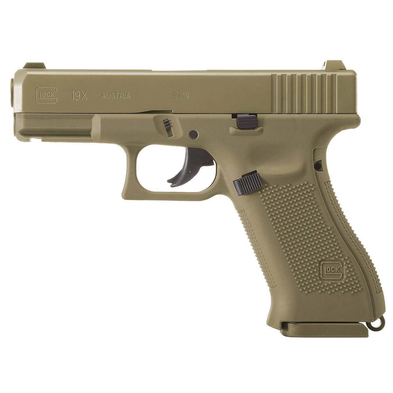 Glock 19X CO2-Luftpistole Kal. 4,5mm BB FDE