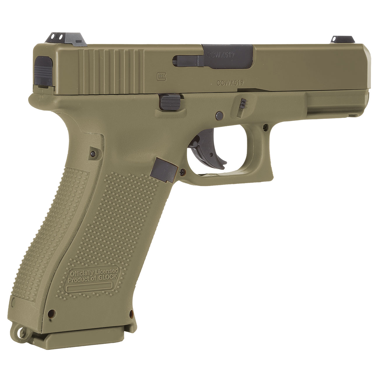 Glock 19X CO2-Luftpistole Kal. 4,5mm BB FDE Bild 1