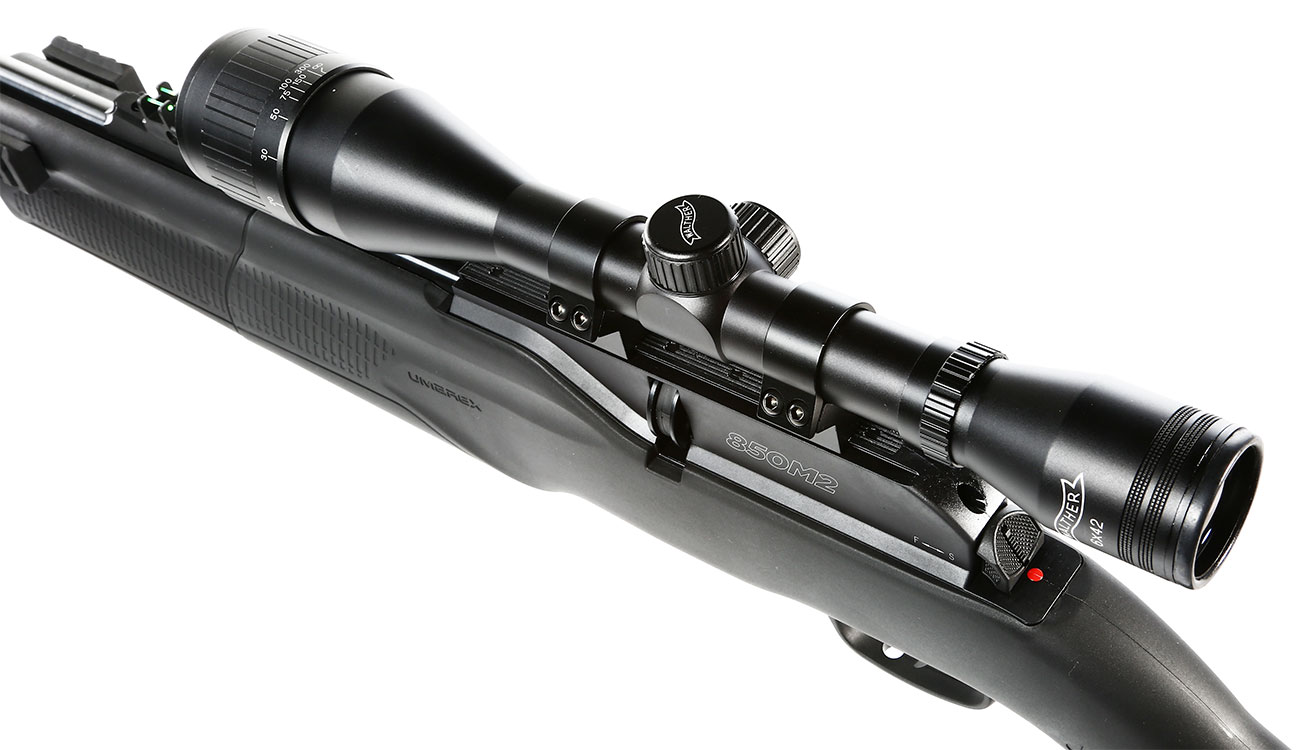 UX 850 M2 Target KIT CO2-Luftgewehr 4,5mm Diabolo inkl. Zielfernrohr, Schalldämpfer und Adaptertank für CO2-Kapseln Bild 1