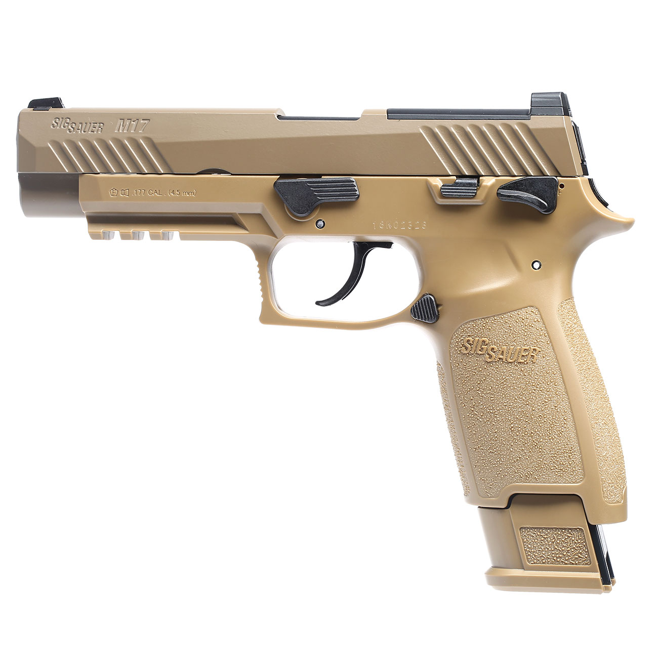 Sig Sauer P320-M17 CO2 Luftpistole Kal. 4,5 mm Diabolo FDE