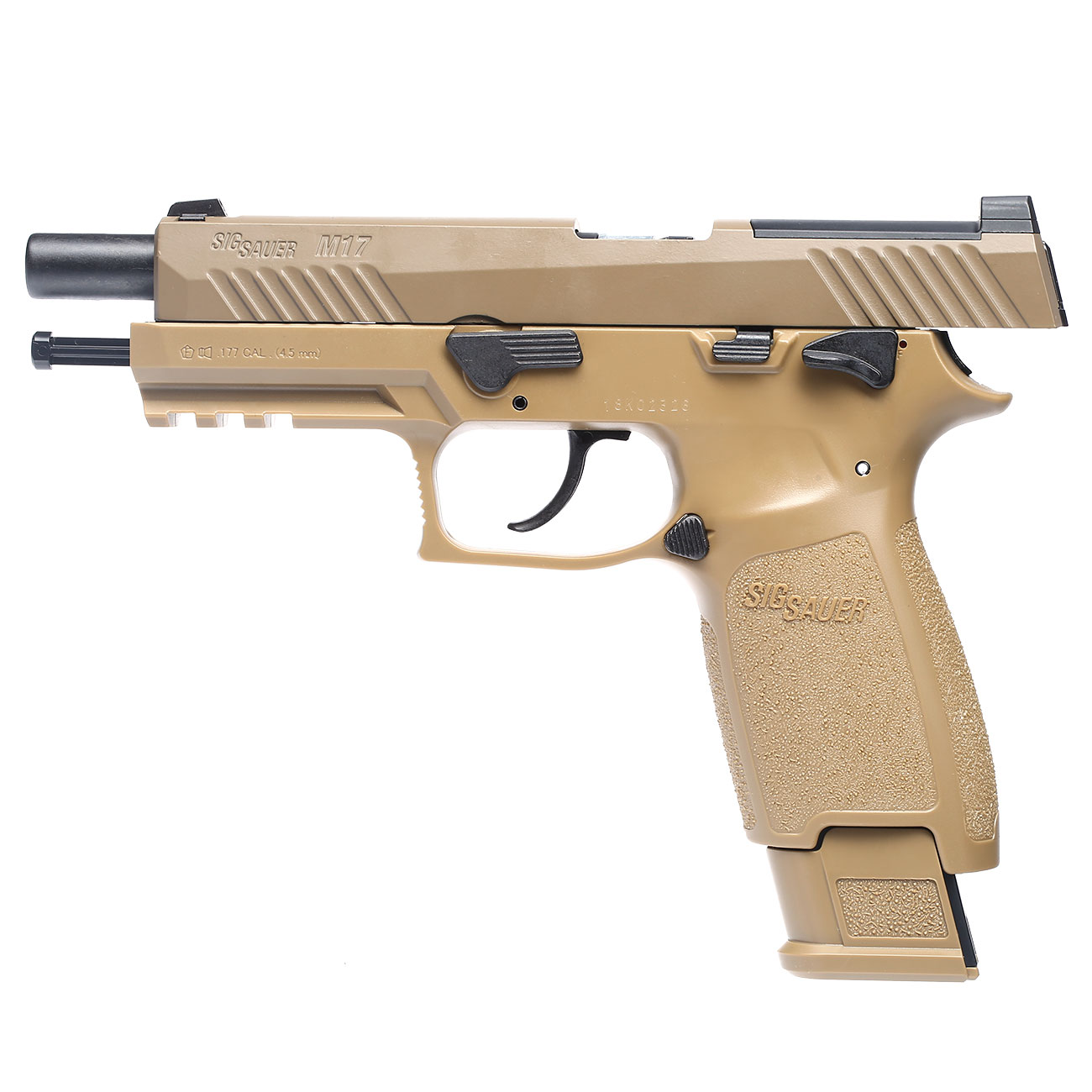 Sig Sauer P320-M17 CO2 Luftpistole Kal. 4,5 mm Diabolo FDE Bild 2