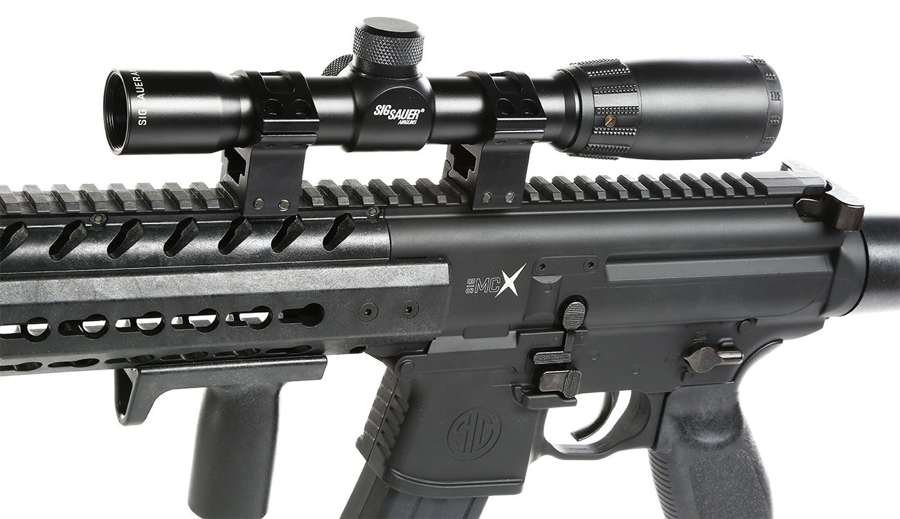 Sig Sauer MCX CO2-Luftgewehr 4,5mm Diabolo schwarz inkl. Sig Sauer 1-4x24WR Zielfernrohr Bild 10