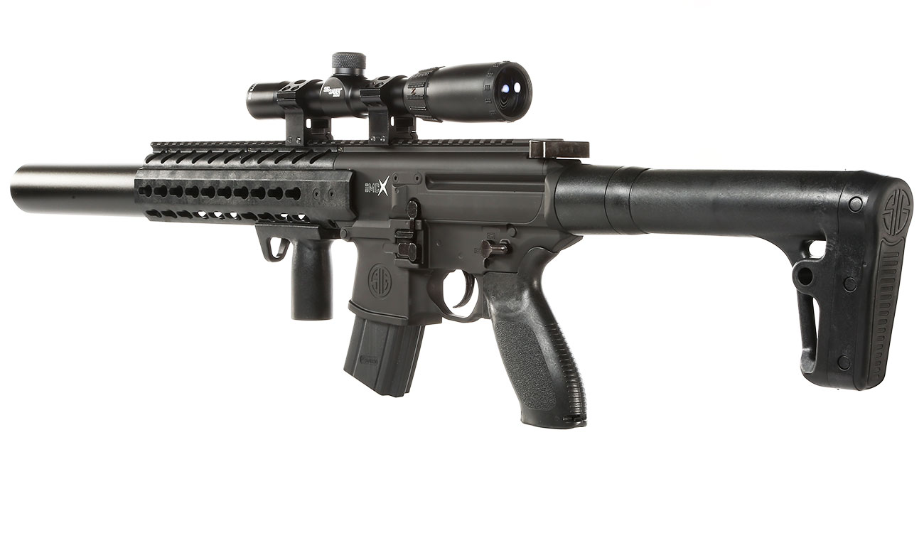 Sig Sauer MCX CO2-Luftgewehr 4,5mm Diabolo schwarz inkl. Sig Sauer 1-4x24WR Zielfernrohr Bild 2