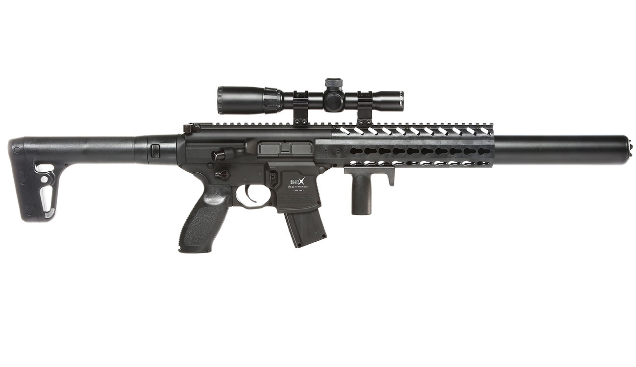 Sig Sauer MCX CO2-Luftgewehr 4,5mm Diabolo schwarz inkl. Sig Sauer 1-4x24WR Zielfernrohr Bild 4