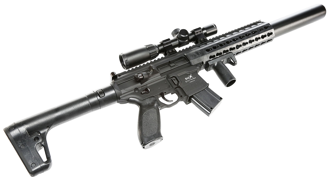 Sig Sauer MCX CO2-Luftgewehr 4,5mm Diabolo schwarz inkl. Sig Sauer 1-4x24WR Zielfernrohr Bild 8