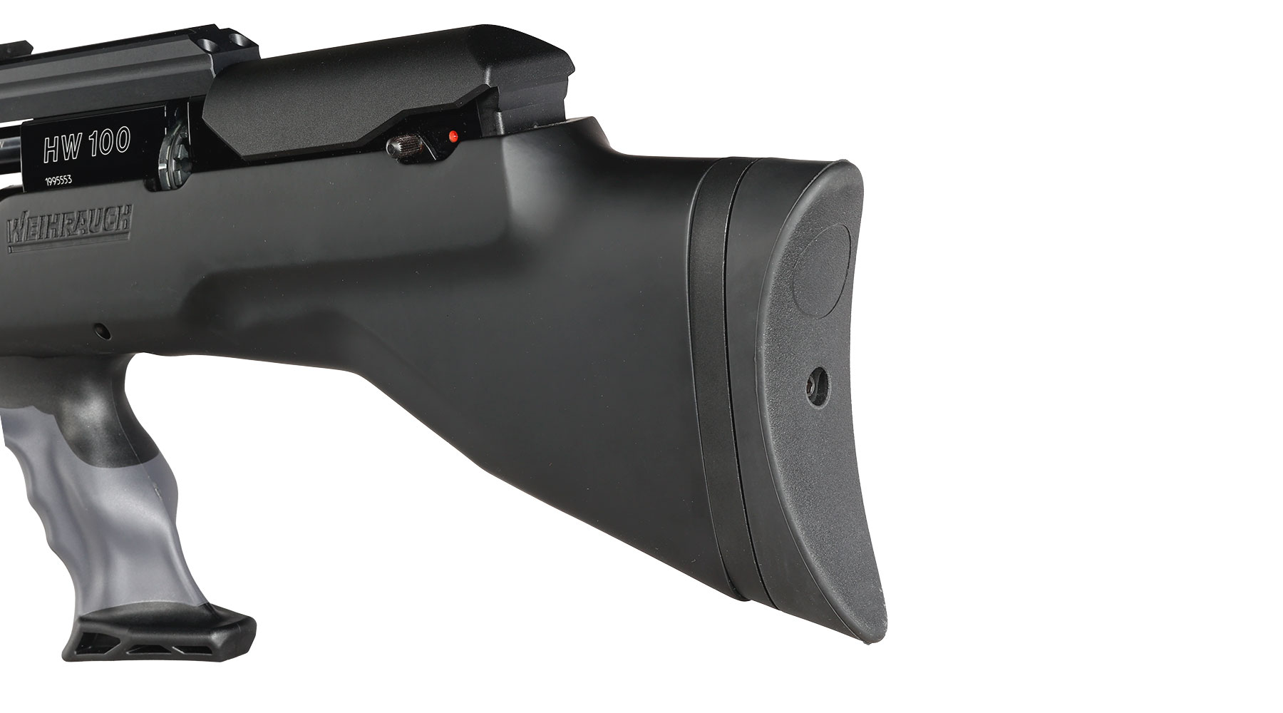Weihrauch HW 100 BP-K Pressluftgewehr 4,5mm Diabolo mit 2x 14-Schuss Magazin schwarz Bild 8