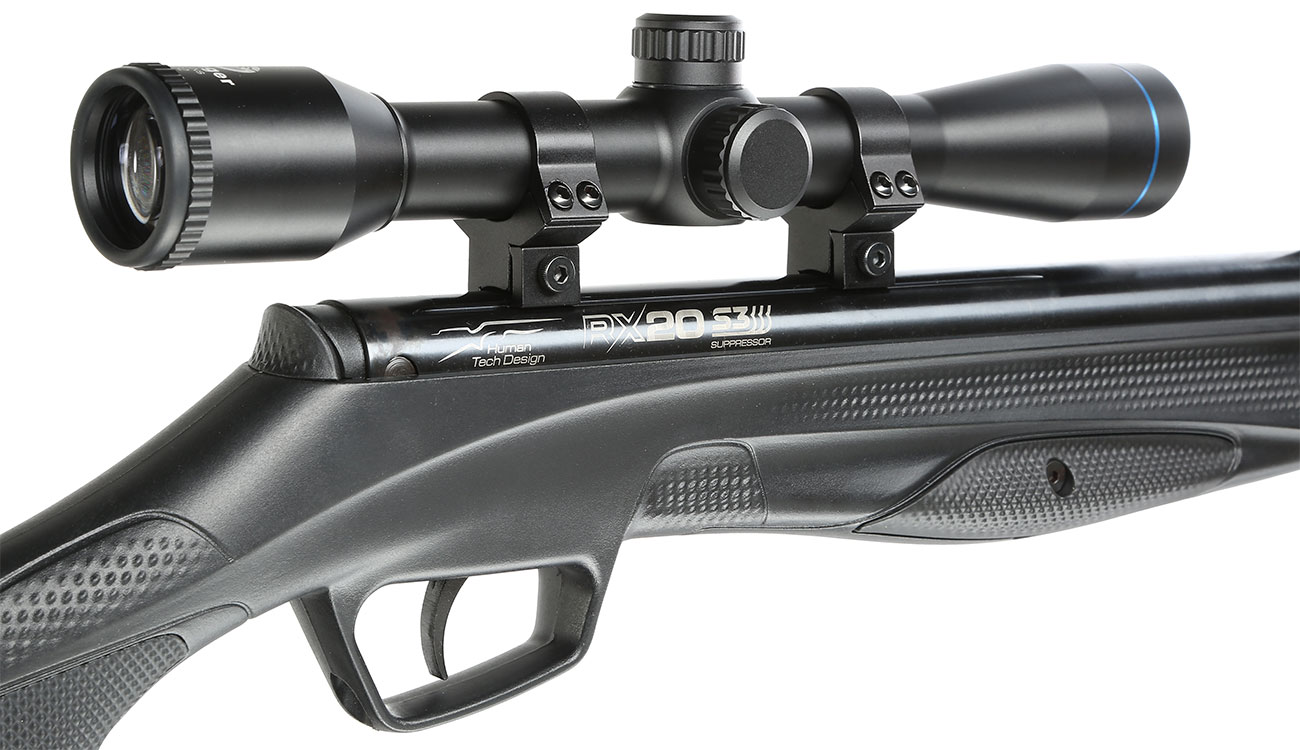 Stoeger RX20 S3 Premium Luftgewehr Kal. 4,5 mm Diabolo schwarz inkl. Schalldämpfer u. Zielfernrohr 4x32 Bild 1