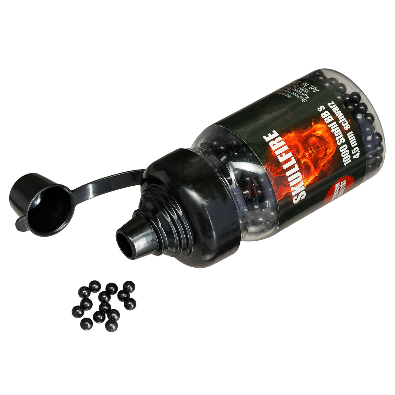 Skullfire Stahl-BBs Kal. 4,5 mm 1000er Schnelllader schwarz Bild 3