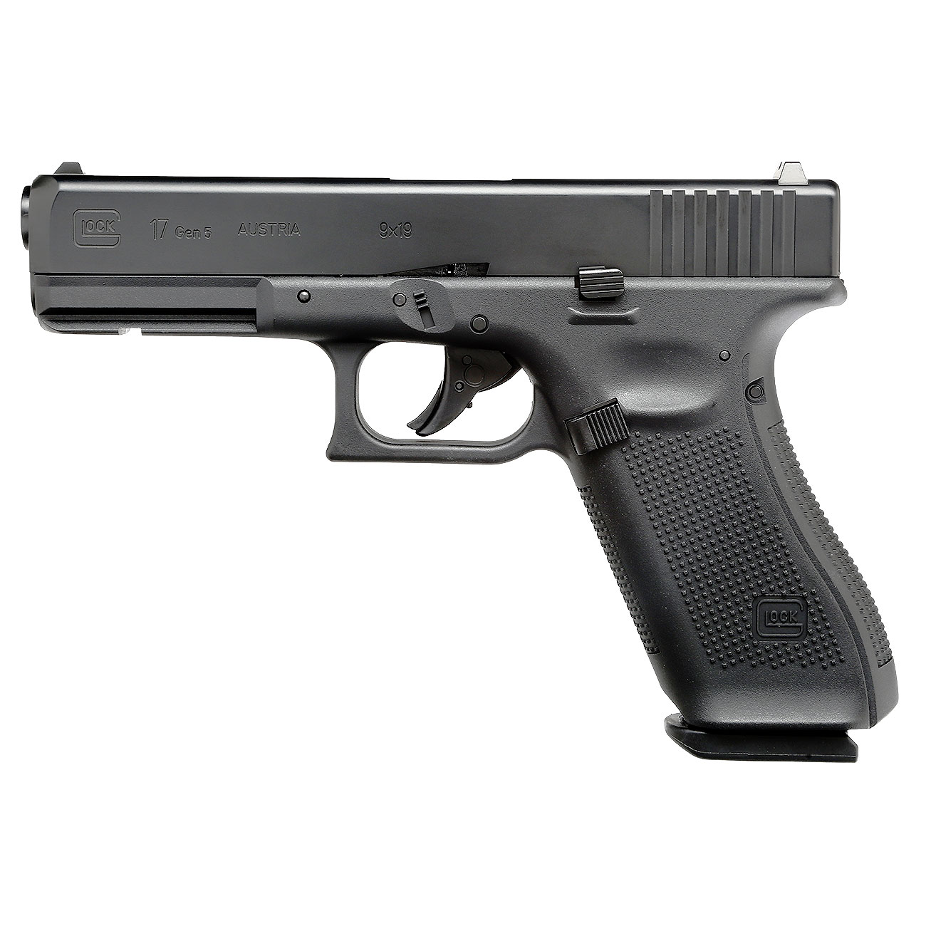 Glock 17 Gen5 Luftpistole CO2-Blowback Kal. 4,5 mm Stahl-BB Metallschlitten schwarz