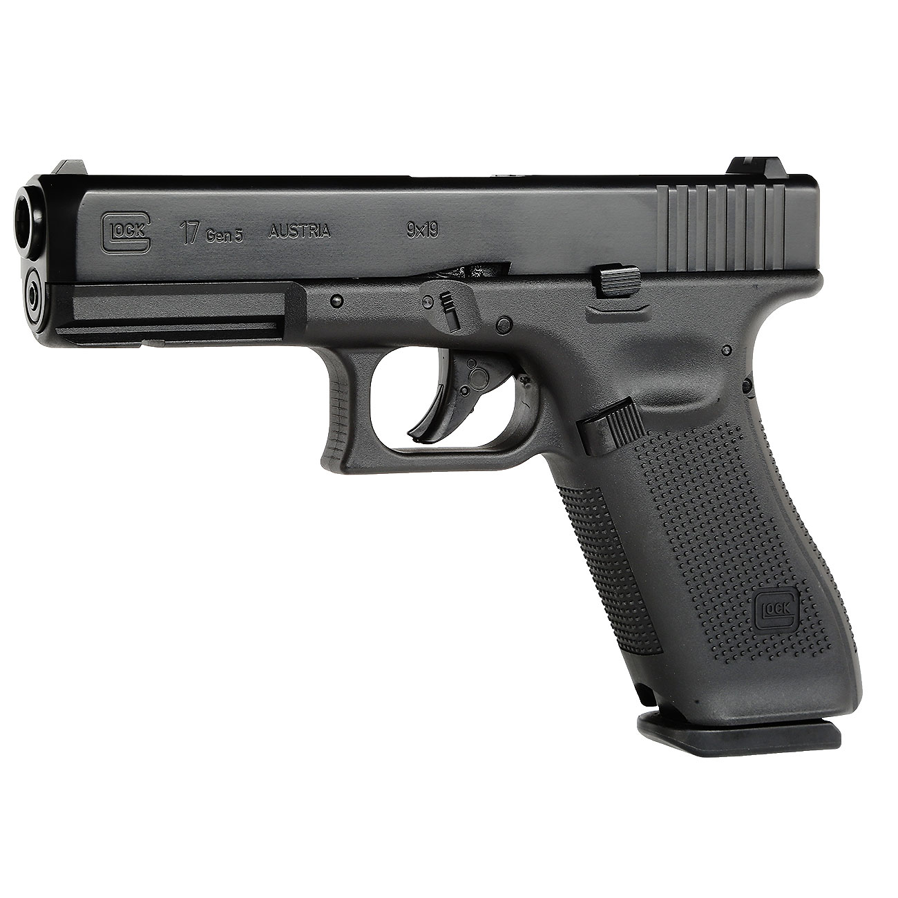 Glock 17 Gen5 Luftpistole CO2-Blowback Kal. 4,5 mm Stahl-BB Metallschlitten schwarz Bild 1