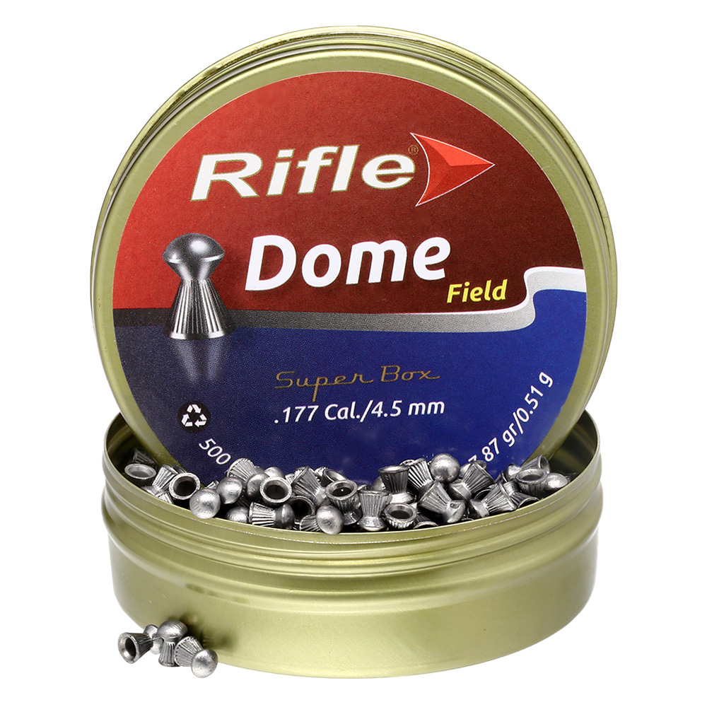 Rifle Rundkopf-Diabolos Dome Kaliber 4,5mm (.177) 500 St�ck geriffelt