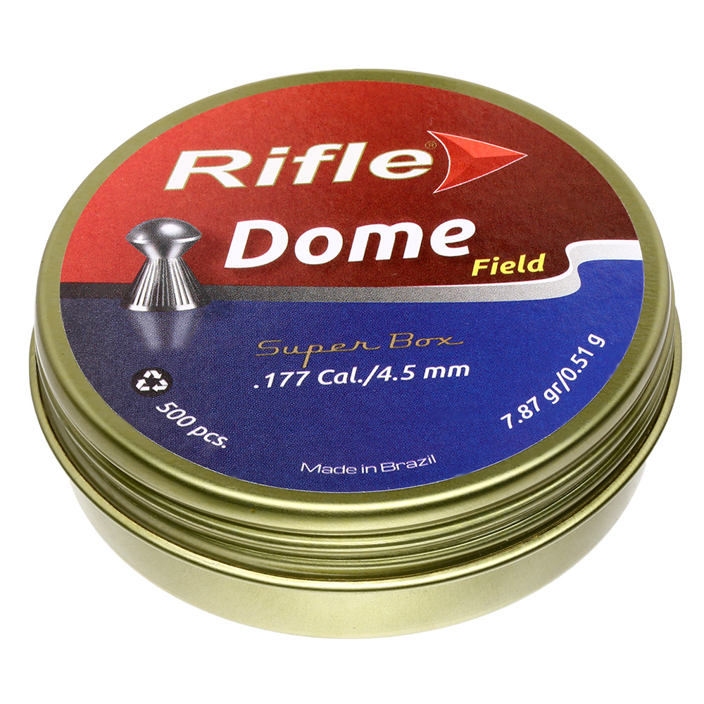 Rifle Rundkopf-Diabolos Dome Kaliber 4,5mm (.177) 500 St�ck geriffelt Bild 1