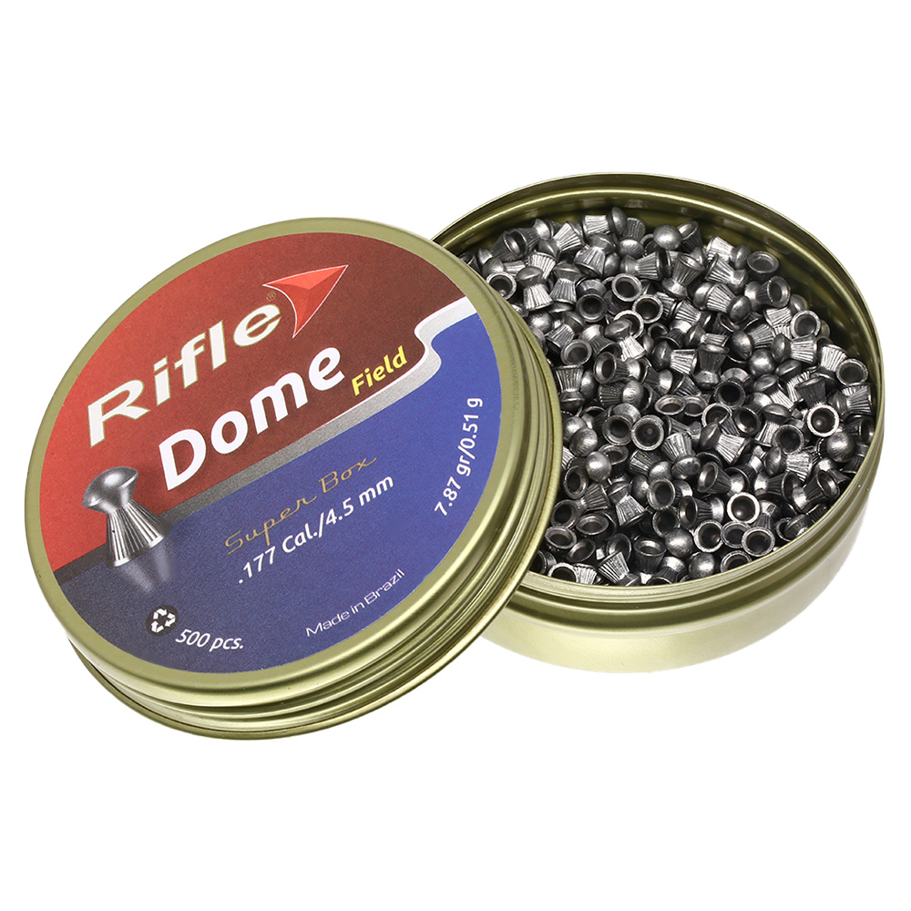 Rifle Rundkopf-Diabolos Dome Kaliber 4,5mm (.177) 500 St�ck geriffelt Bild 2