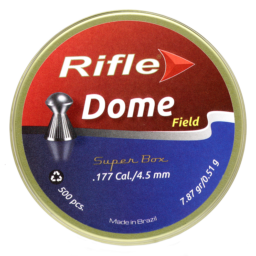 Rifle Rundkopf-Diabolos Dome Kaliber 4,5mm (.177) 500 St�ck geriffelt Bild 3