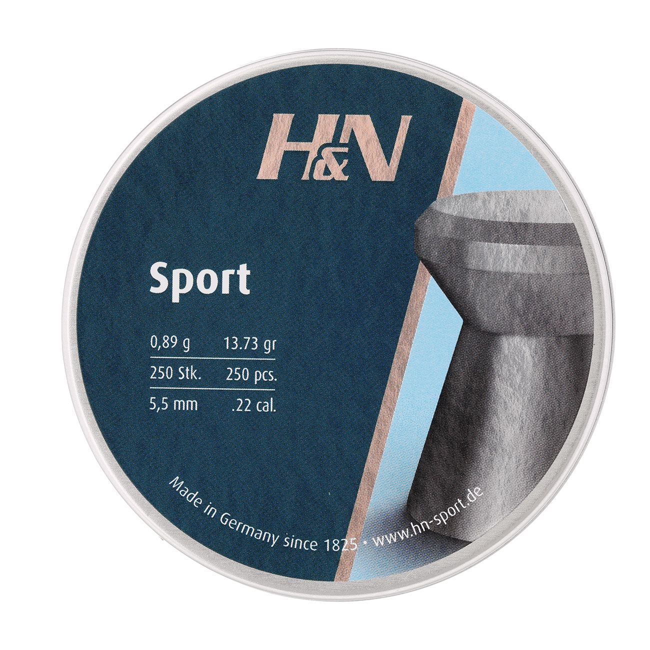 H&N Sport Flachkopf-Diabolos Kaliber 5,5mm (.22) 250 Stck Bild 3