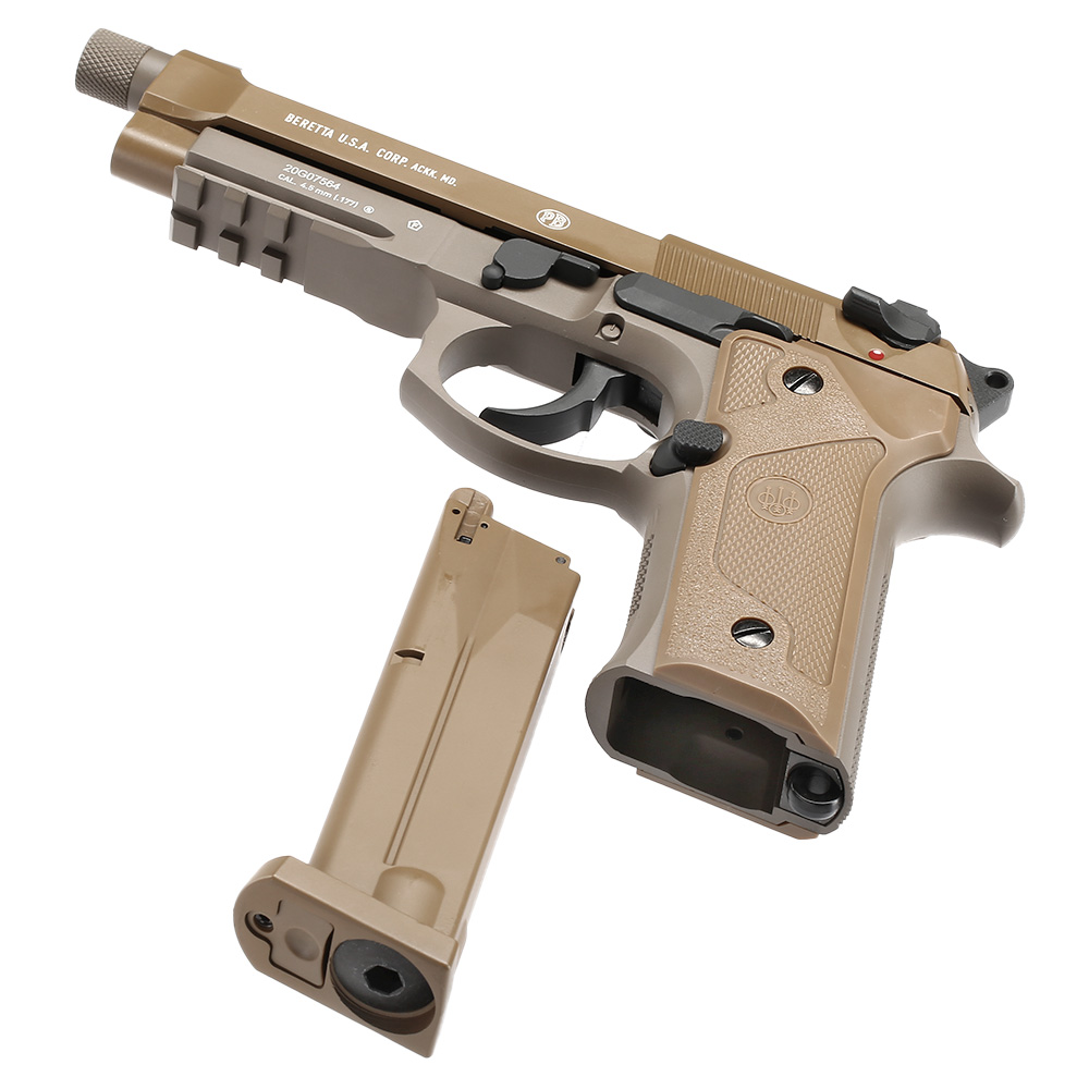 Beretta M9 A3 CO2 Luftpistole Kal. 4,5 mm BB FDE Vollmetall Bild 5