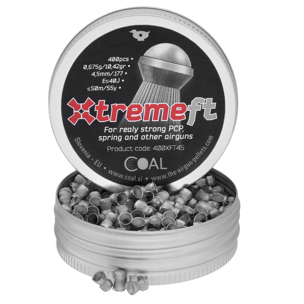 Coal Rundkopf-Diabolo Xtremeft geriffelter Schaft Kal. 4,5 mm 400er Dose Stck