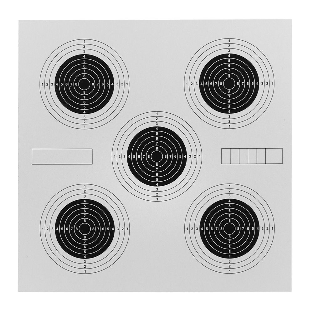 Zielscheiben 14 x 14 cm 5 Ziele 100 Stck Bild 1