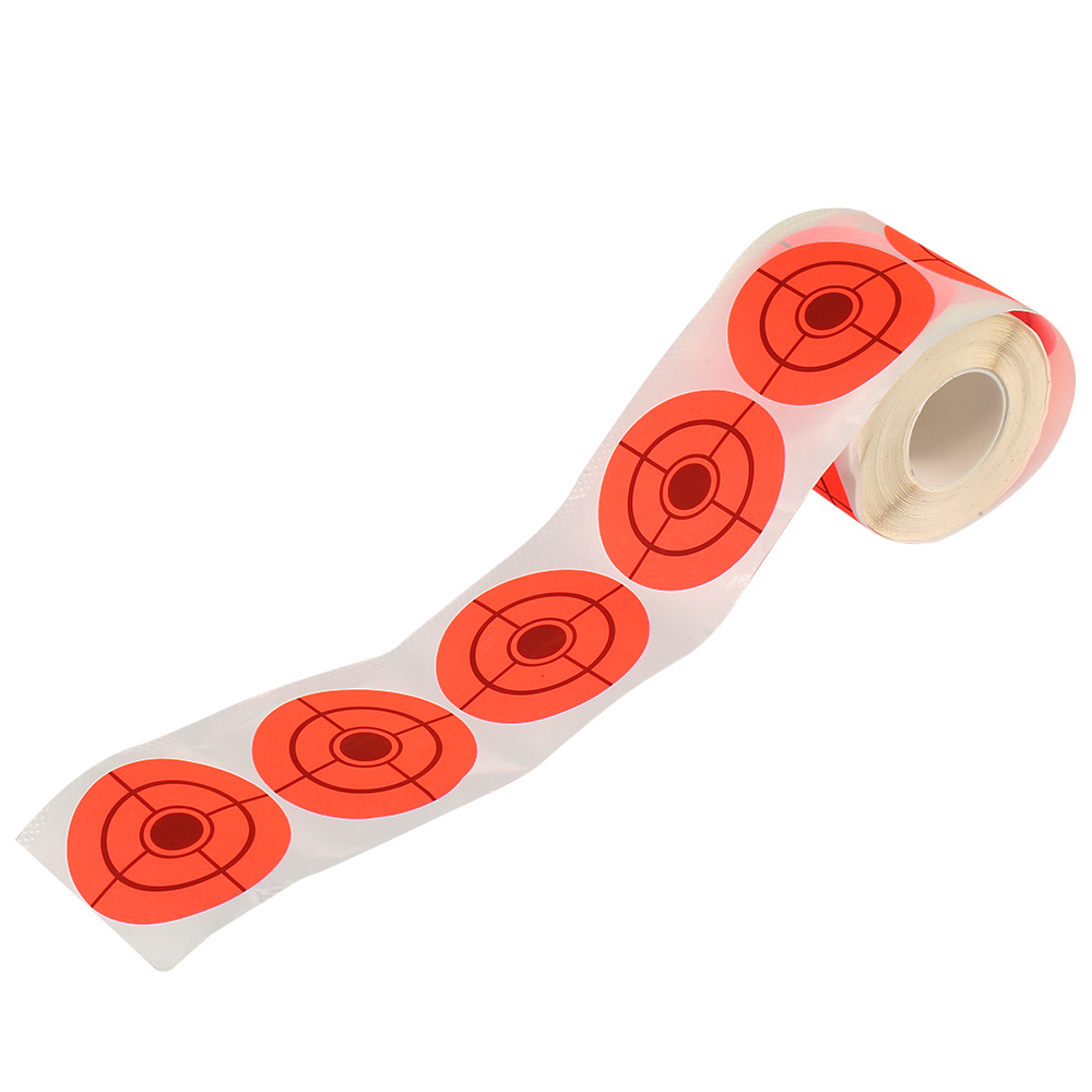 Zielscheiben ANCLLO 250 Stück pro Packung zum Aufkleben Zielpaster Papieraufkleber zum Schießen 5 cm Orange 