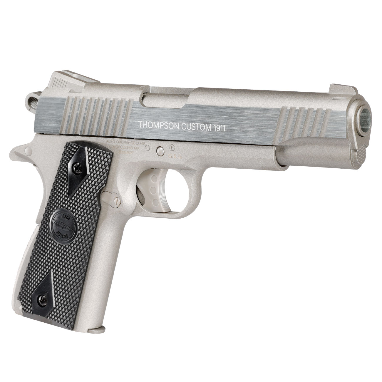 Thompson/KWC 1911 CO2 Luftpistole Kal. 4,5mm Diabolo Metallschlitten silber Bild 7