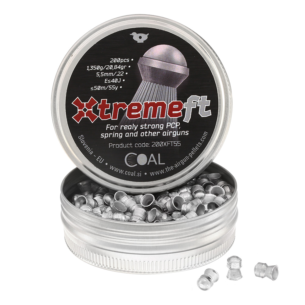 Coal Rundkopf-Diabolo Xtremeft geriffelter Schaft Kal. 5,5 mm 200er Dose Stck