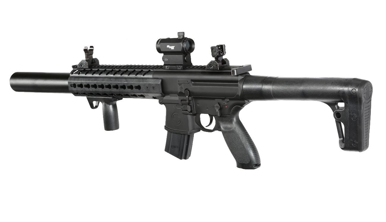 Sig Sauer MCX CO2-Luftgewehr 4,5mm Diabolo inkl. SIG 20R Red Dot schwarz Bild 2