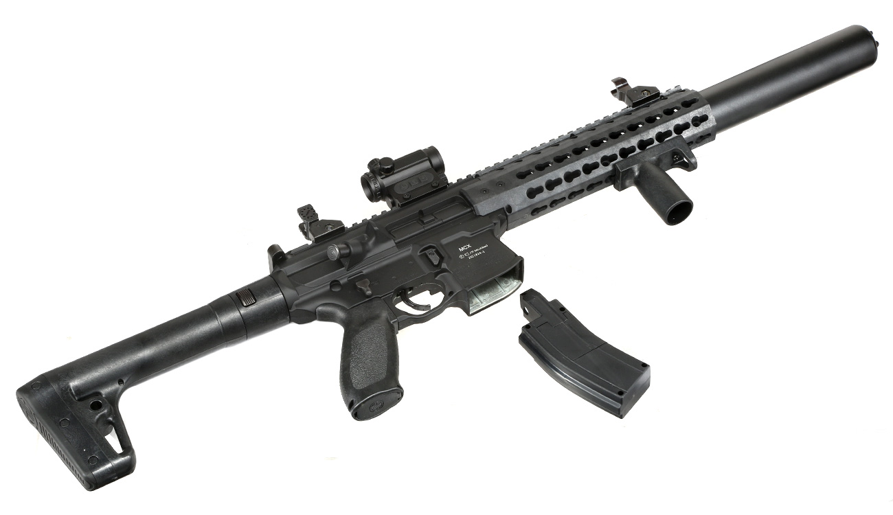Sig Sauer MCX CO2-Luftgewehr 4,5mm Diabolo inkl. SIG 20R Red Dot schwarz Bild 9