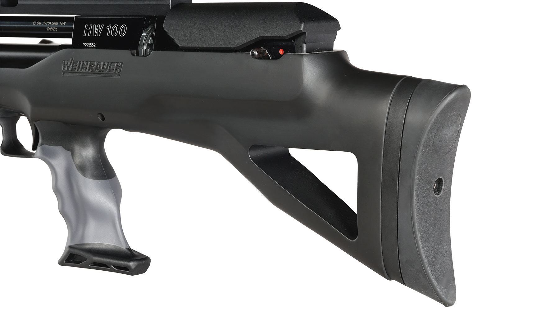 Weihrauch HW 100 BP Pressluftgewehr 4,5mm Diabolo mit 2x 14-Schuss Magazin schwarz Bild 8