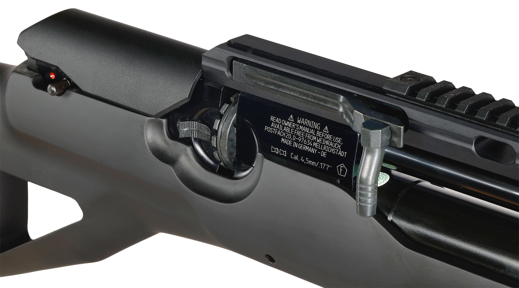 Weihrauch HW 100 BP Pressluftgewehr 4,5mm Diabolo mit 2x 14-Schuss Magazin schwarz Bild 9