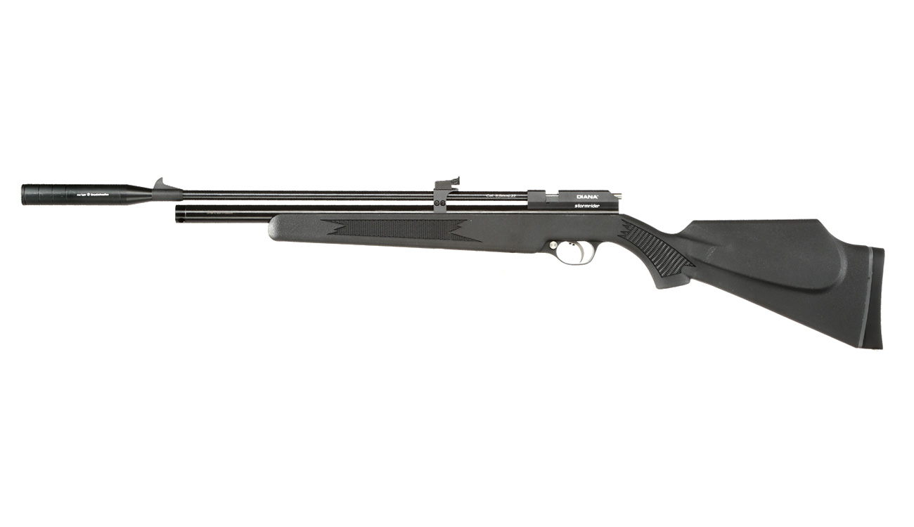 Diana Stormrider Pressluftgewehr Kal. 5,5mm Diabolo inkl. Schalldmpfer, Regulator & Magazin schwarz