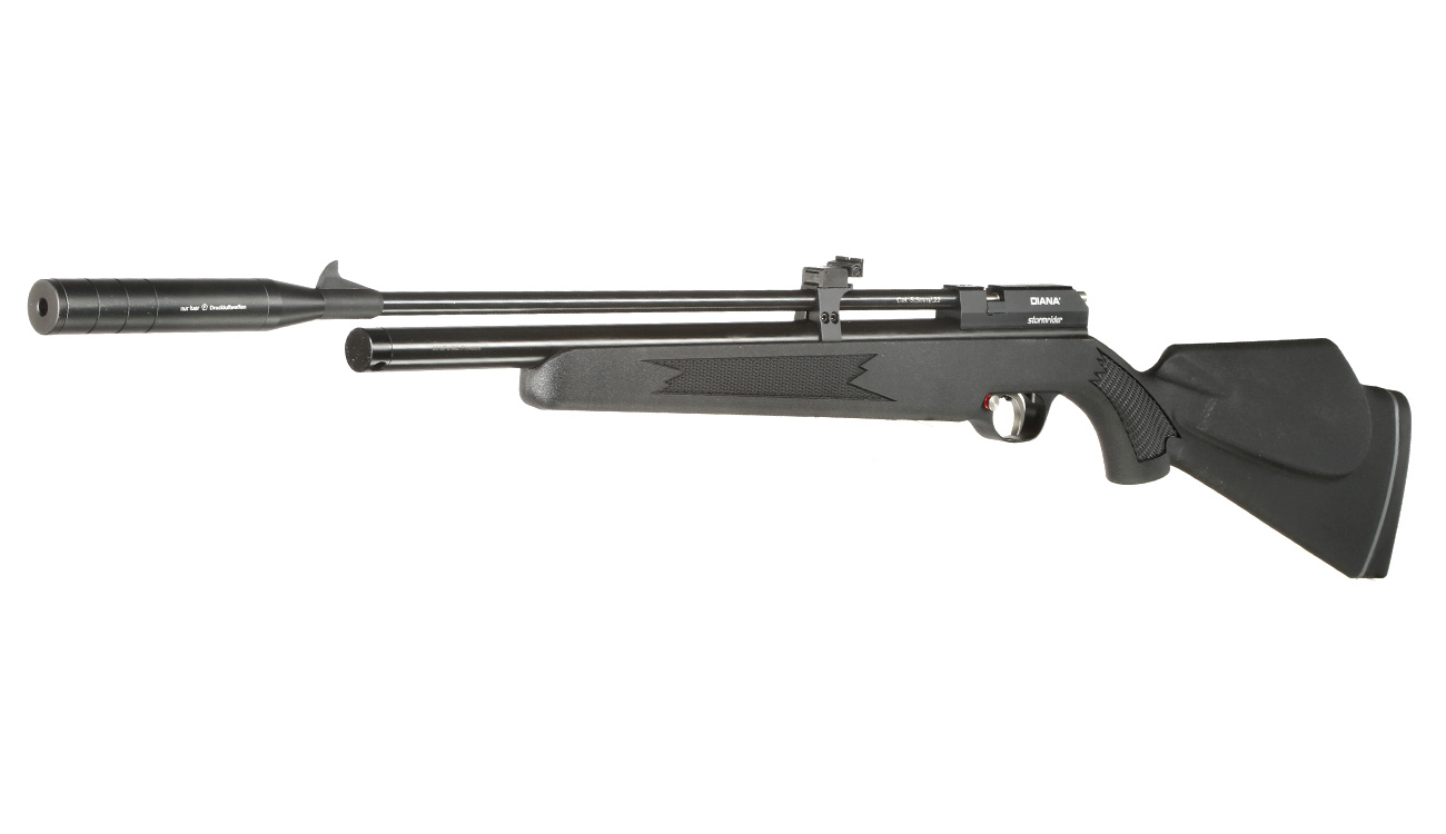 Diana Stormrider Pressluftgewehr Kal. 5,5mm Diabolo inkl. Schalldmpfer, Regulator & Magazin schwarz Bild 1